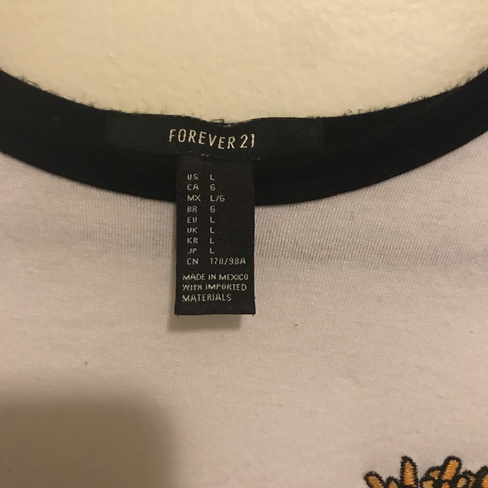 Embroidered Ringer Tee - Picture 2 of 3